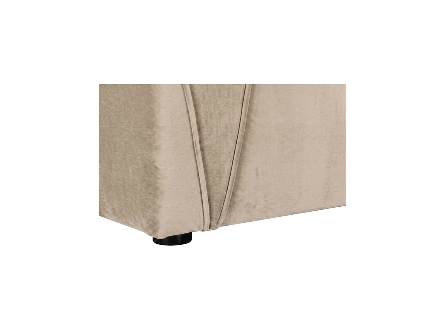 Canapé 2 places Nube + deux coussins décoratifs, beige
