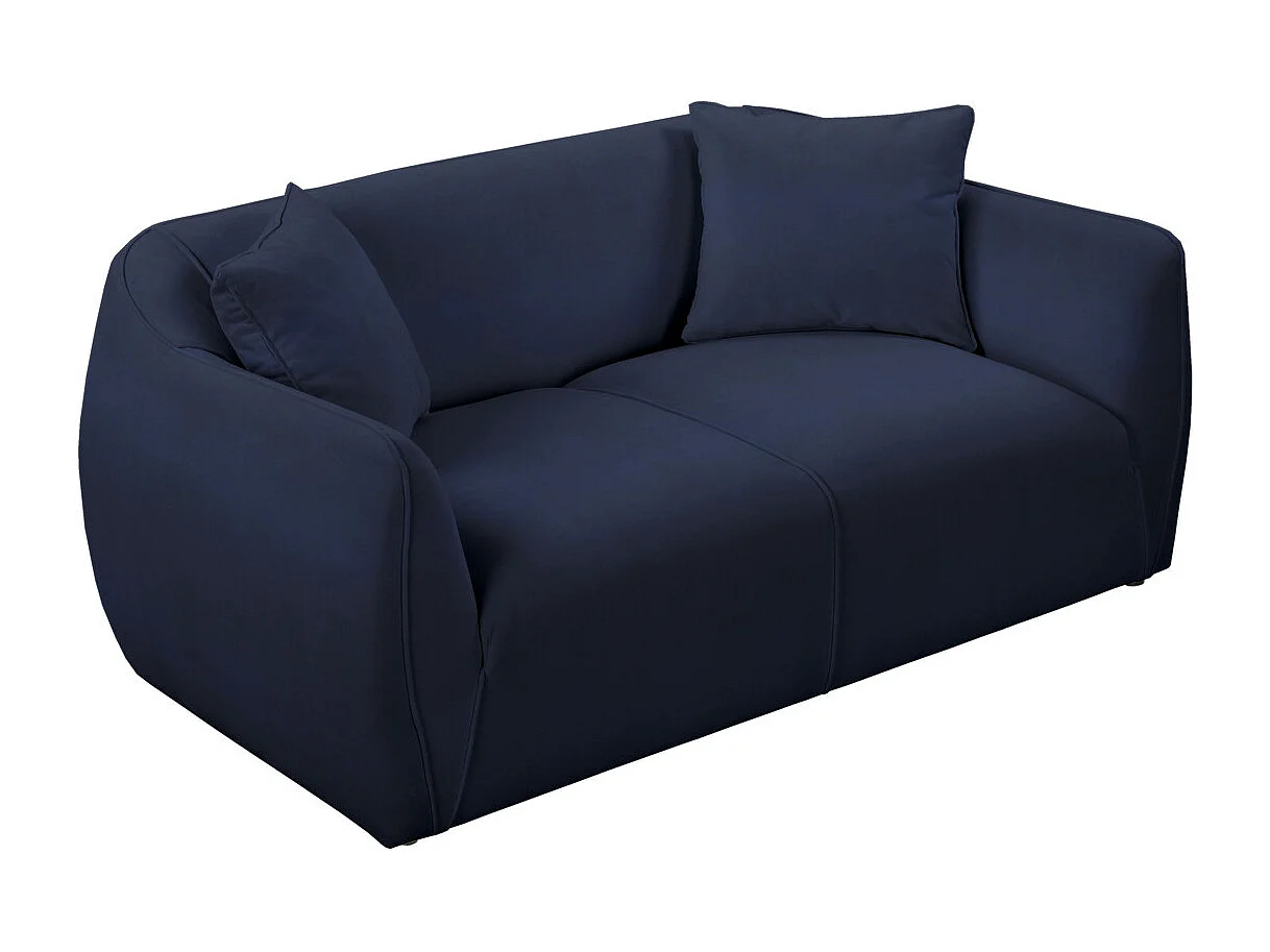 Nube 2-zitsbank + twee sierkussens, marineblauw
