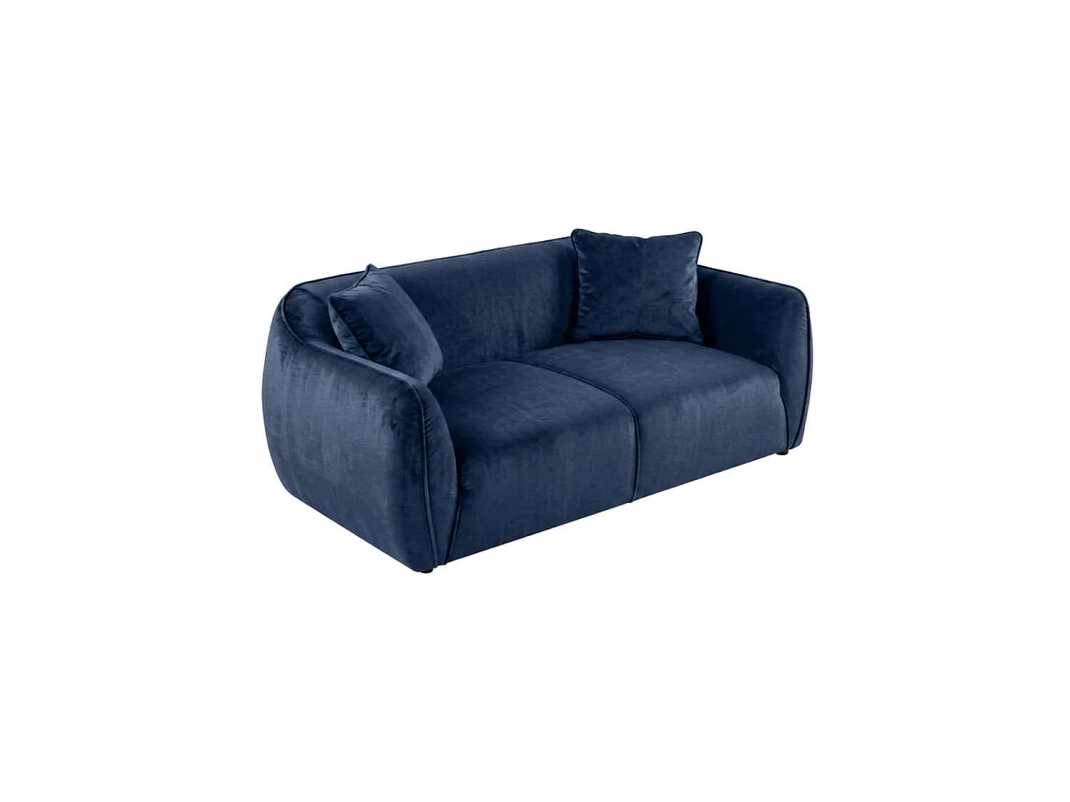 Nube 2-zitsbank + twee sierkussens, marineblauw