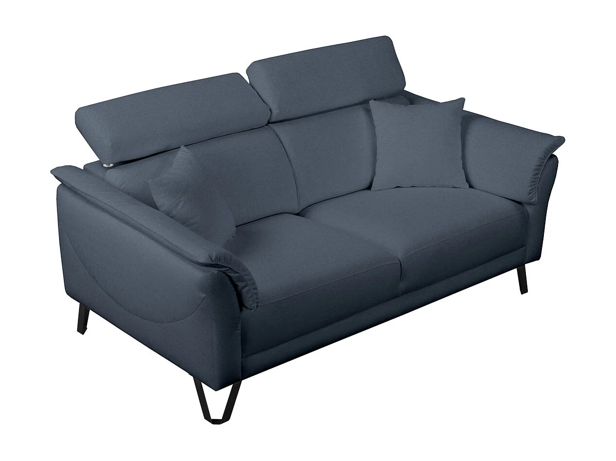 Calma 3-seater sofa + two decorative pillows, blue