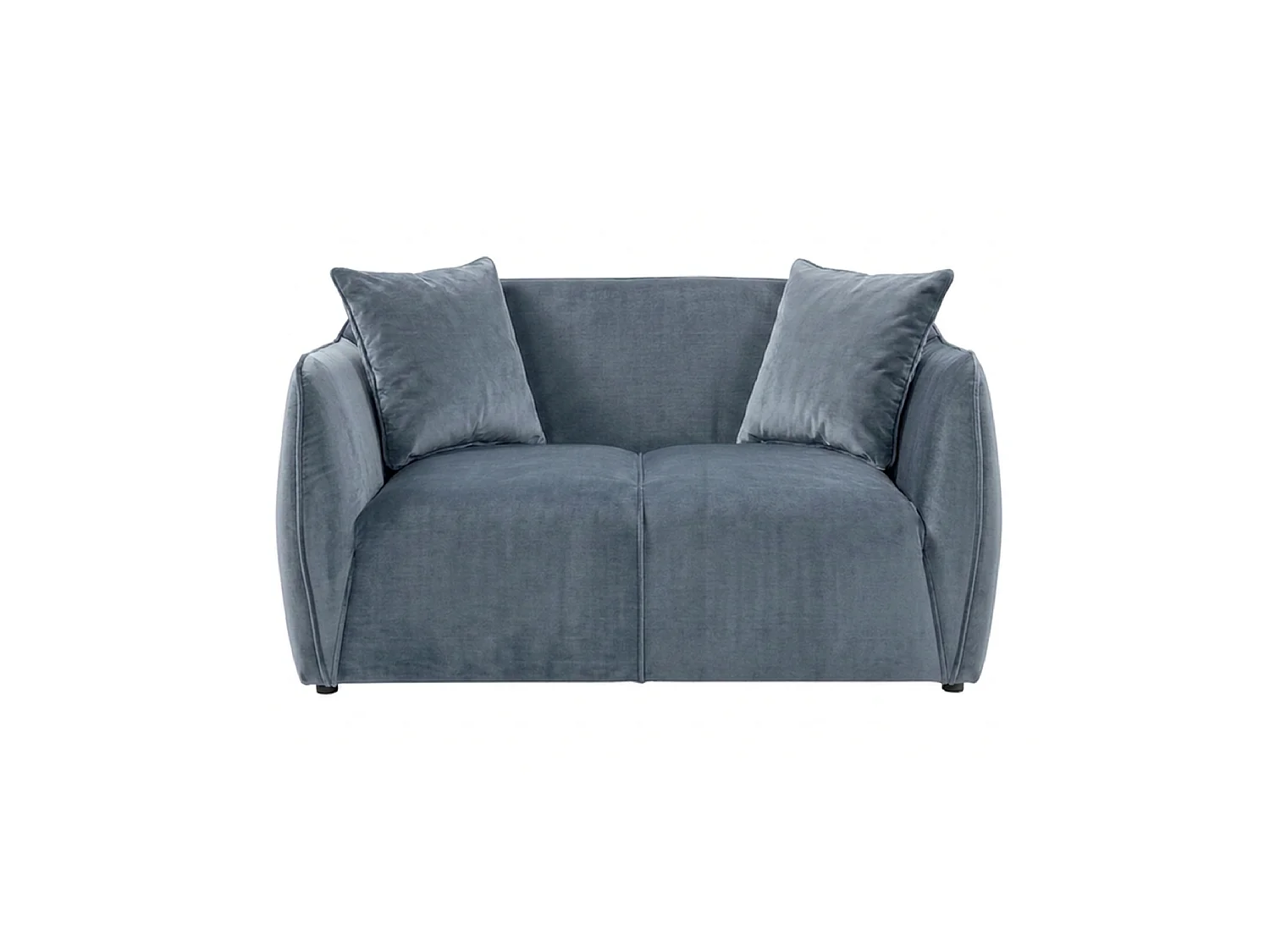 Nube 2-zitsbank + twee sierkussens, blauw