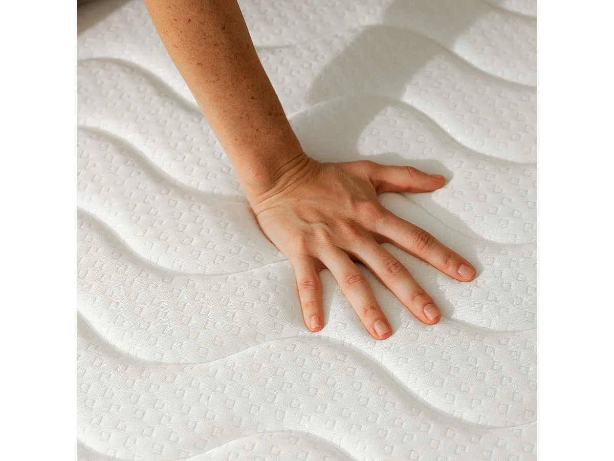 Colchón Viscoelástico 160x200 altura:21cm Gredos Blanco - Nalui