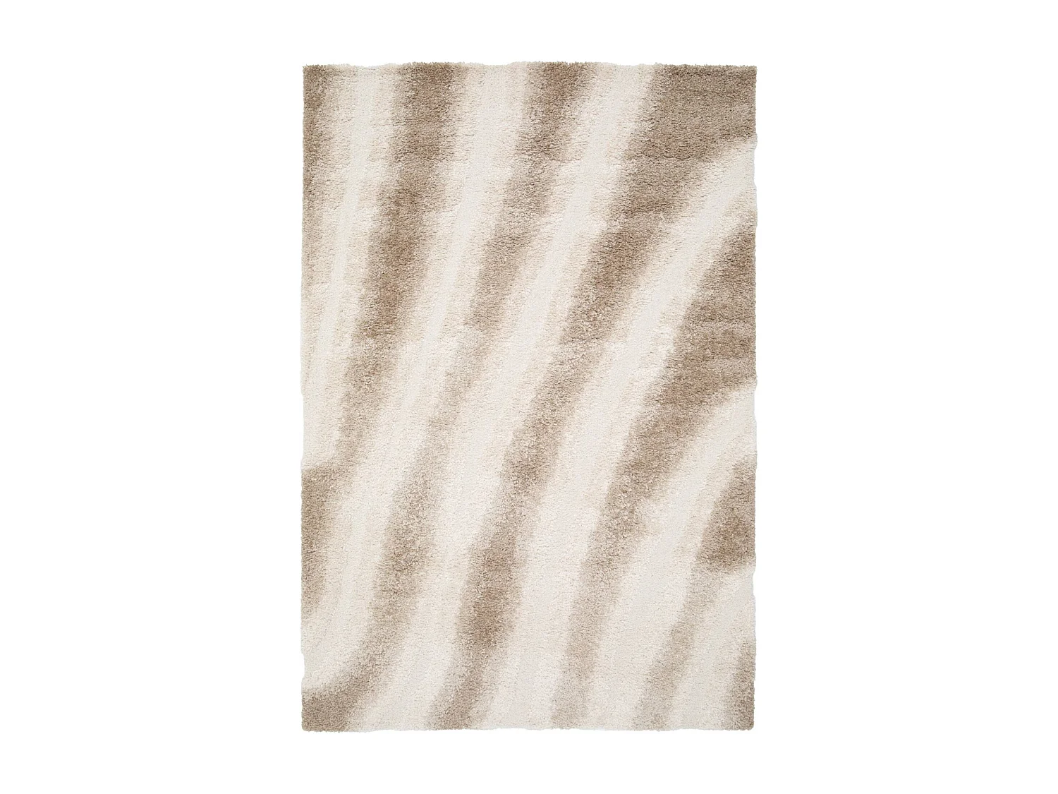 Tapis intérieur motif rayé beige 160x230cm - Lou
