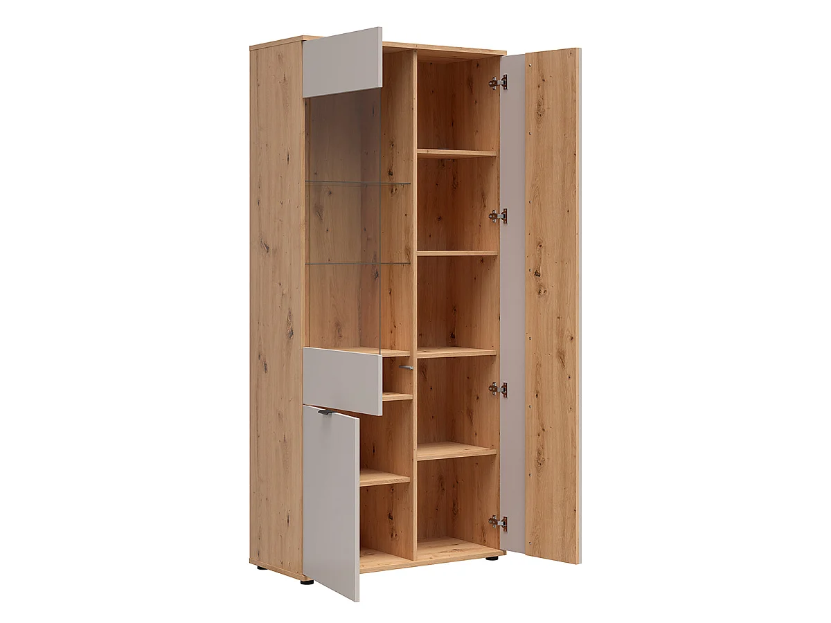 Vaisselier 3 portes Ezra Cachemire et Bois