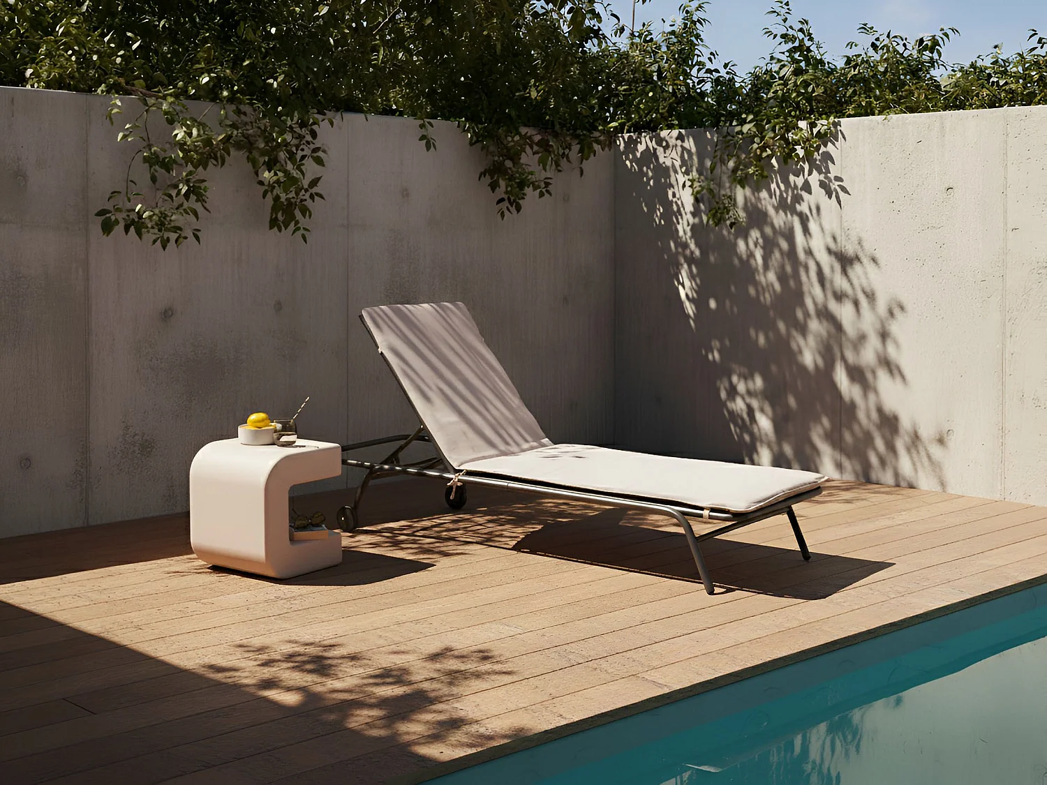 Transat VOLTERRA Métal Beige