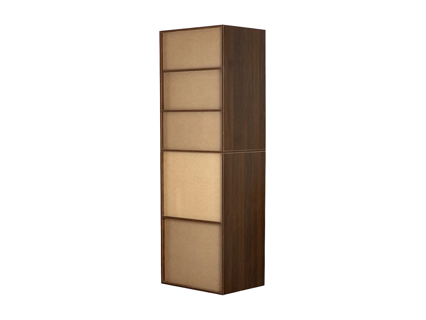Armoire avec 5 étagères "Opéra" - 60 x 45 x 180 cm - Marron