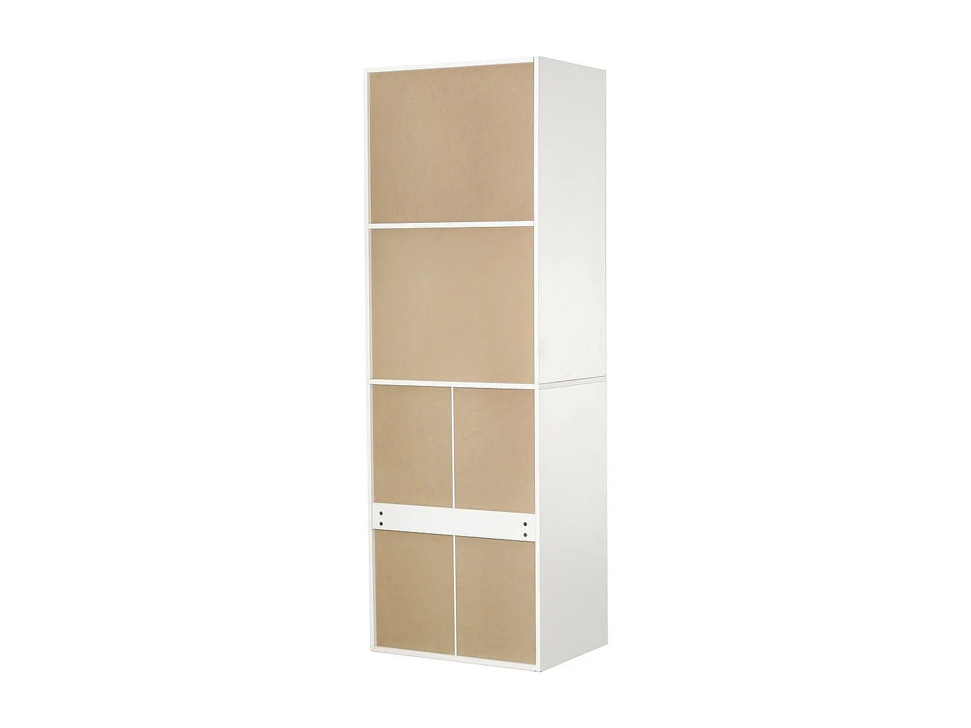 Armoire avec 5 tiroirs et 2 étagères "Opéra" - 60 x 45 x 180 cm - Blanc