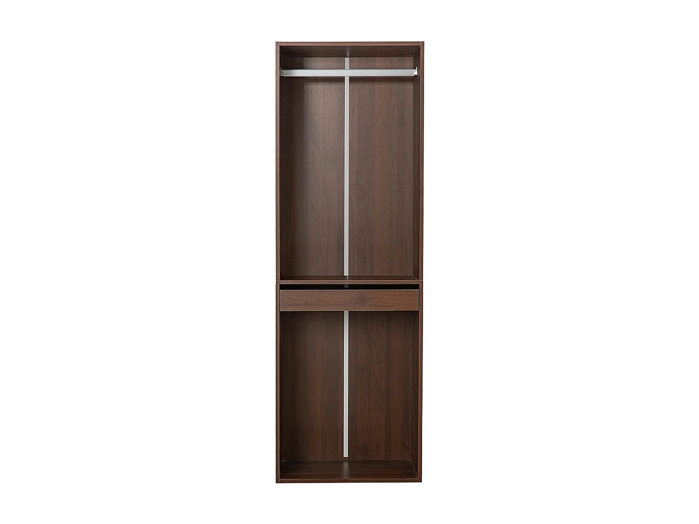 Armoire avec penderie "Opéra" - 60 x 45 x 180 cm - Marron