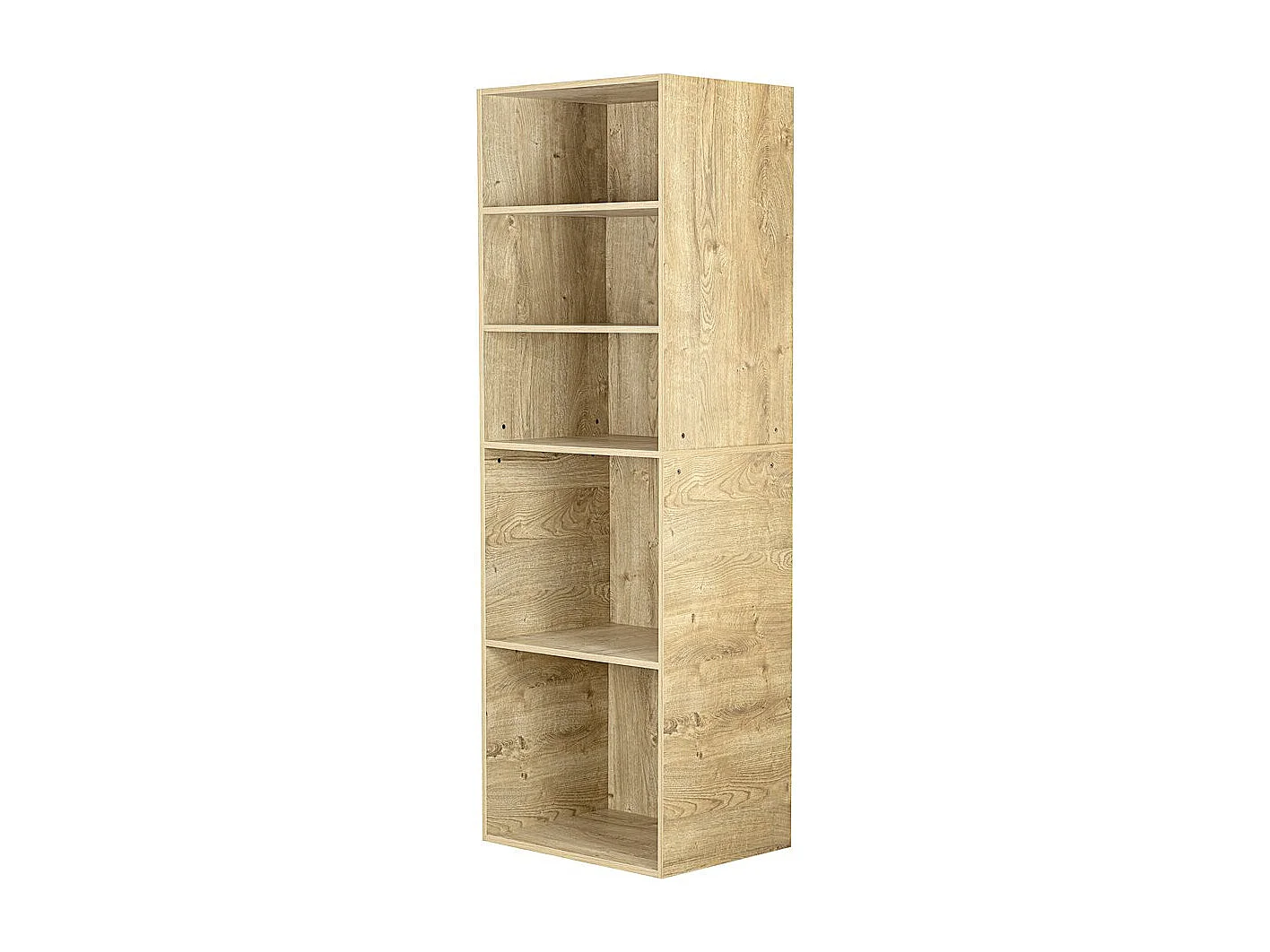 "Opéra" Garderob med 5 Hyllor - Beige 60x45x180 cm - Robust Konstruktion - Inomhusbruk