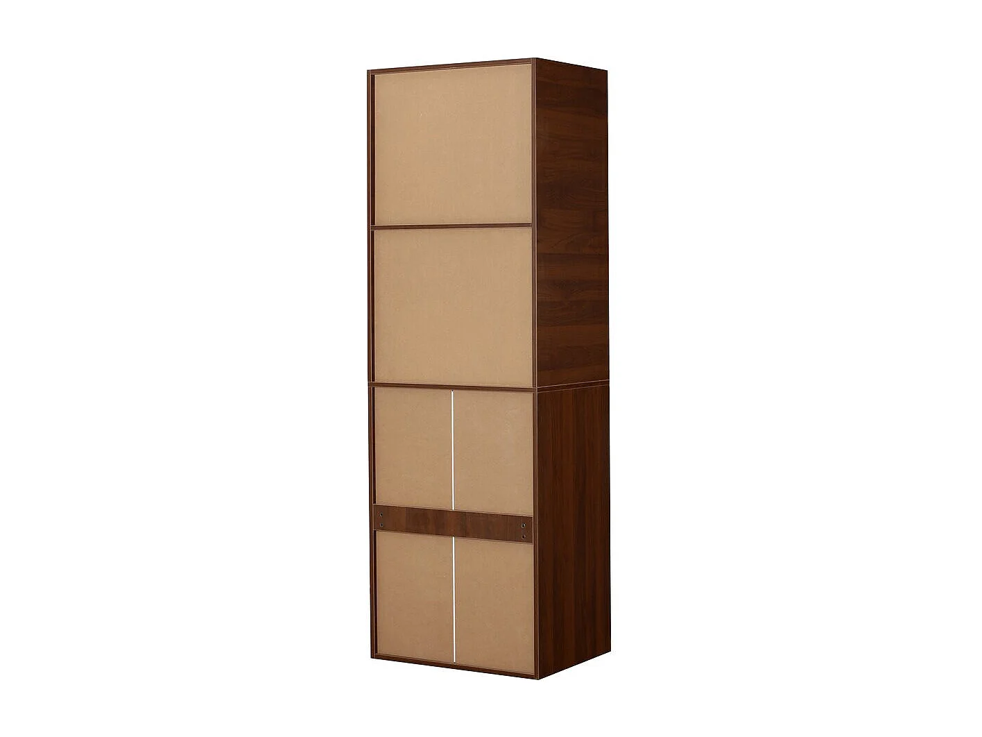 Armoire avec 5 tiroirs et 2 étagères "Opéra" - 60 x 45 x 180 cm - Marron