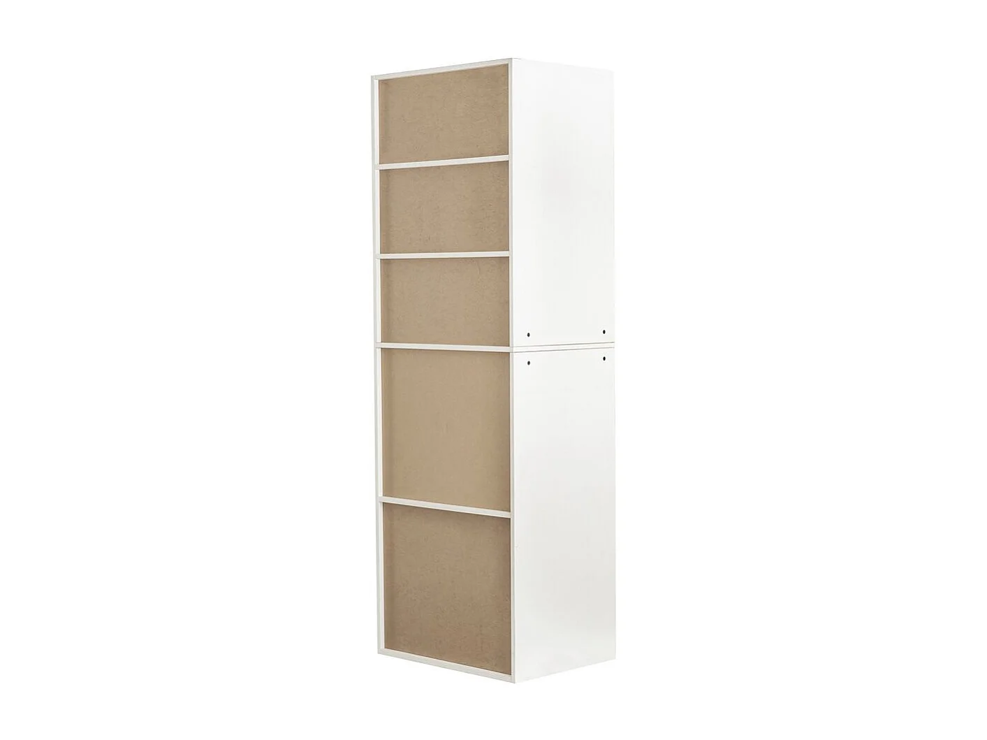 Armoire avec 5 étagères "Opéra" - 60 x 45 x 180 cm - Blanc