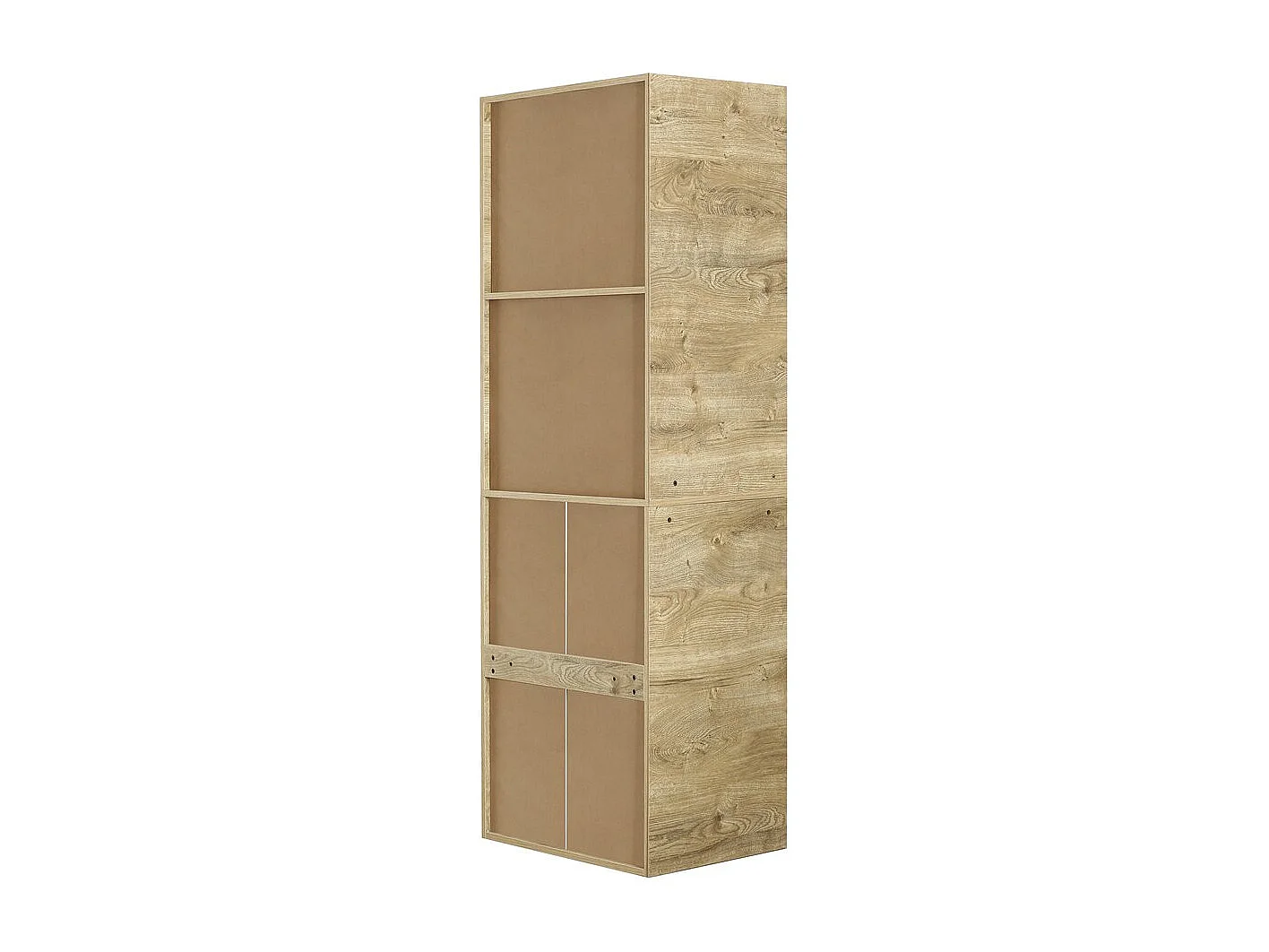 Armoire avec 5 tiroirs et 2 étagères "Opéra" - 60 x 45 x 180 cm - Beige