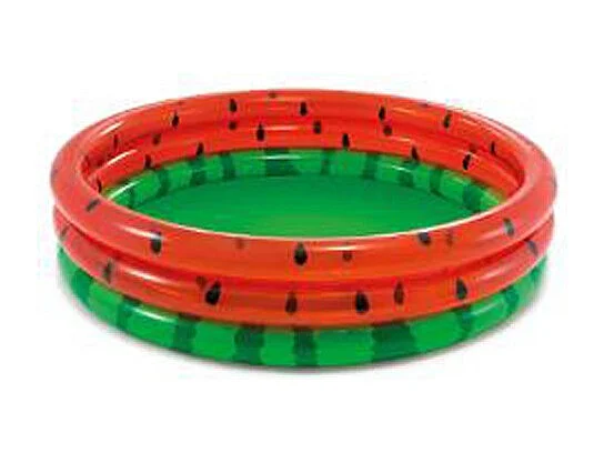 Piscine Gonflable Enfant "Pasteque" 168cm Rouge & Vert