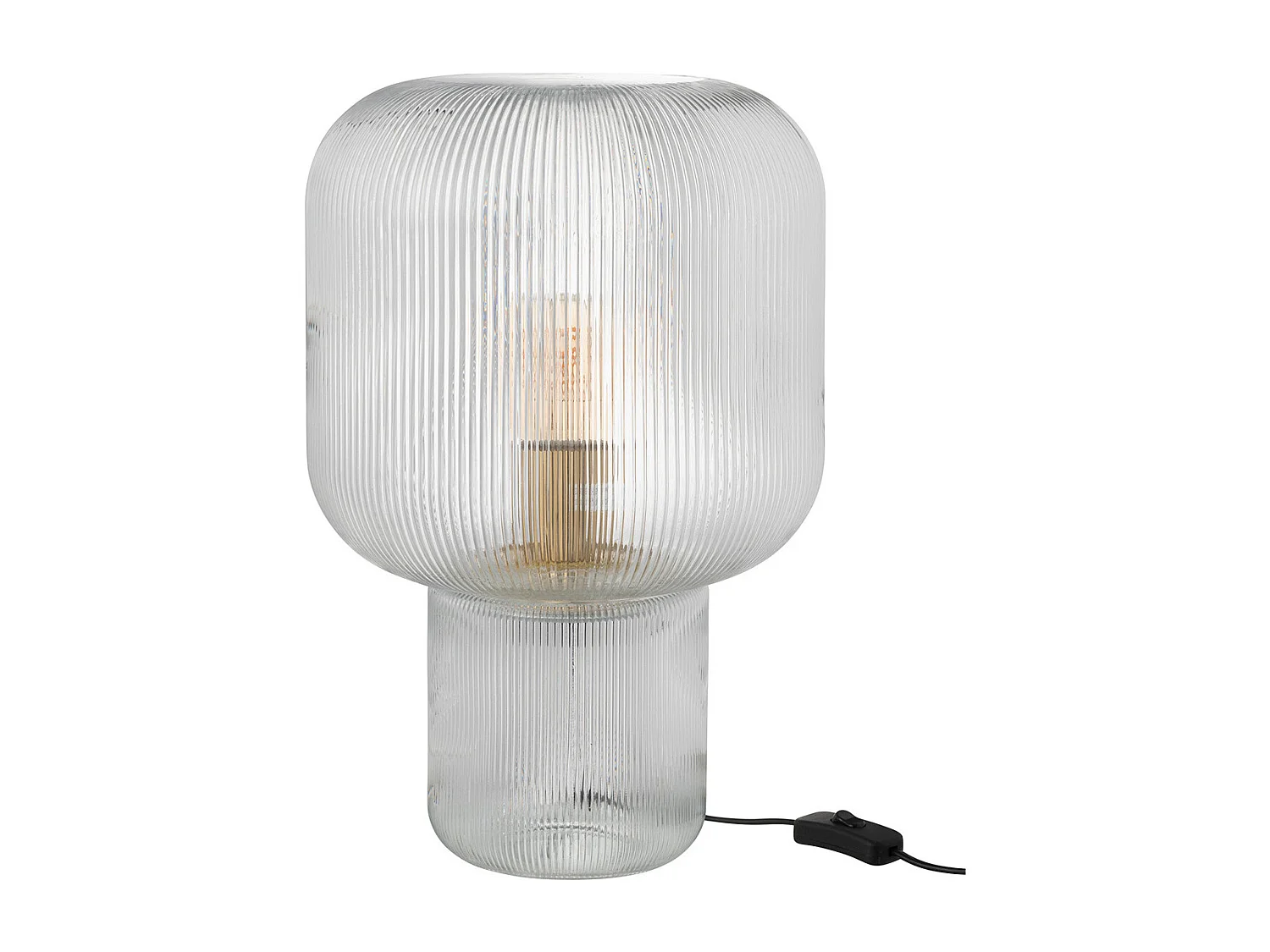 Lampe à Poser en Verre "Allyson" 42cm Transparent