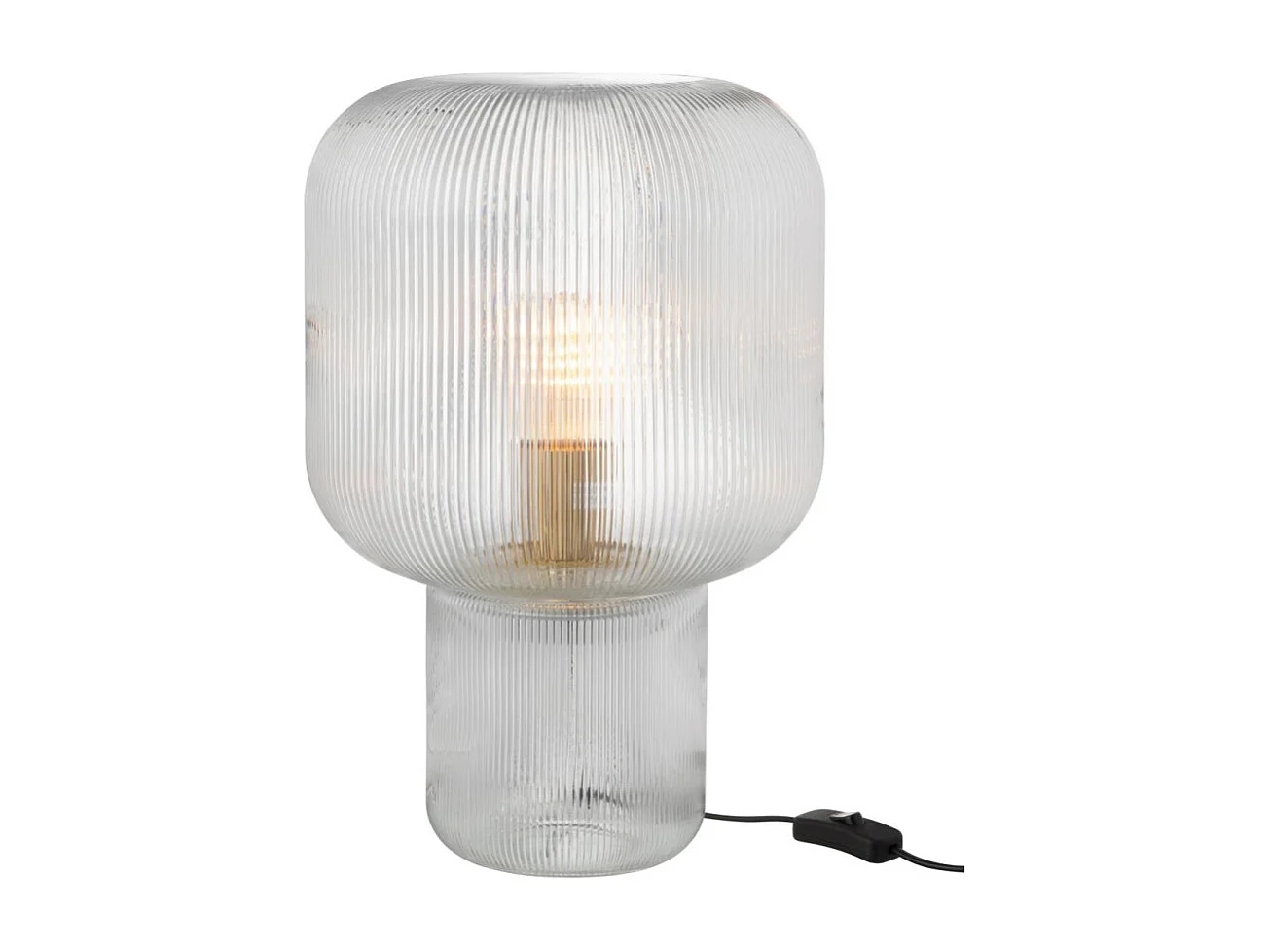 Lampe à Poser en Verre "Allyson" 42cm Transparent