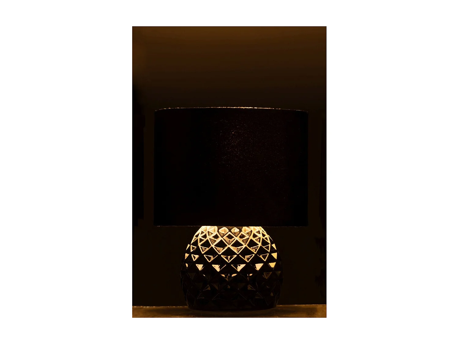 Lampe à Poser en Verre "LED" 23cm Noir