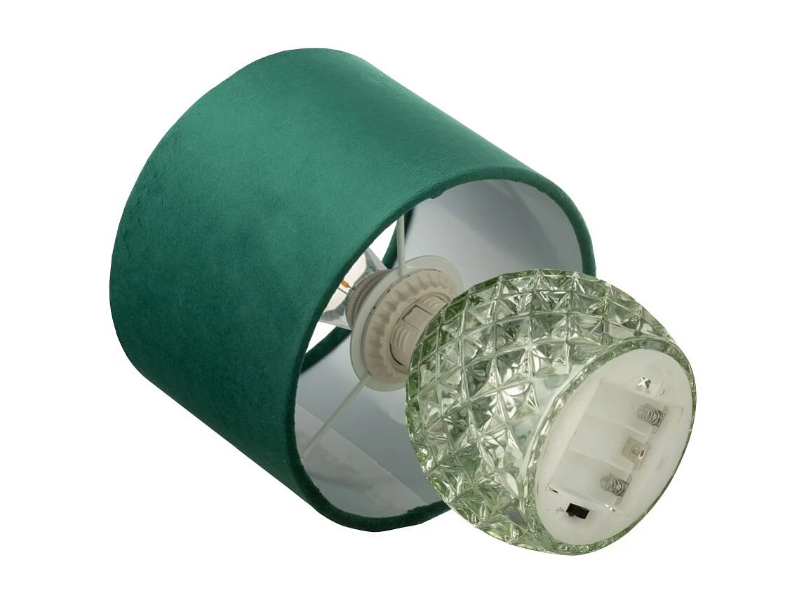 Lampe à Poser en Verre "LED" 23cm Vert Clair