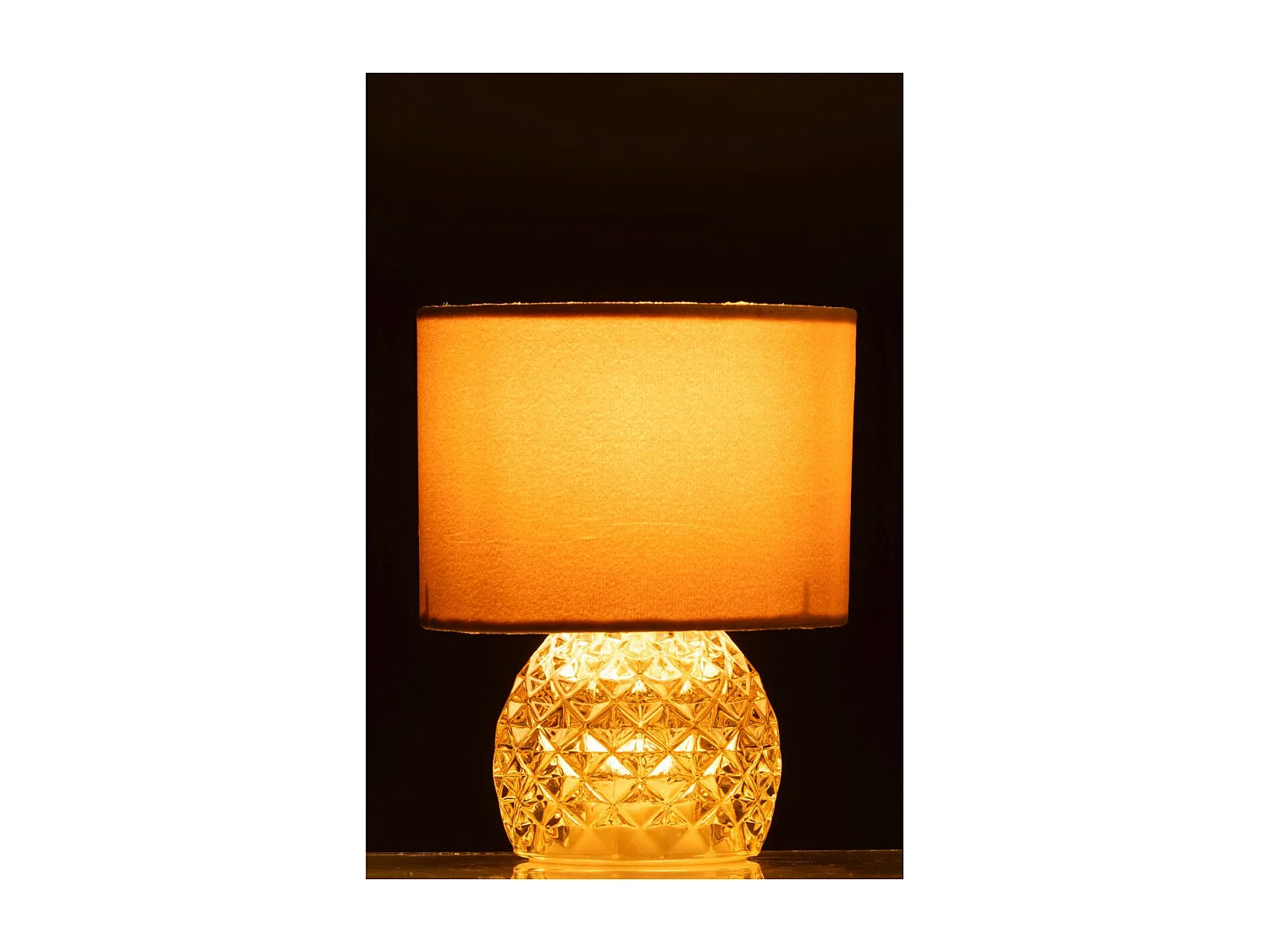 Lampe à Poser en Verre "LED" 23cm Doré