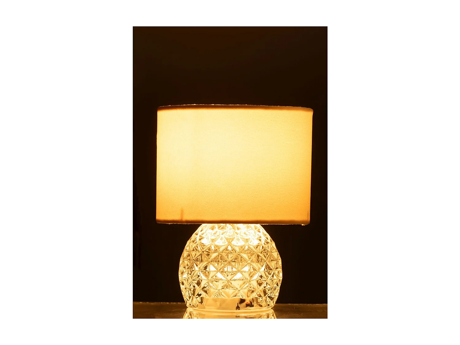 Lampe à Poser en Verre "LED" 23cm Transparent