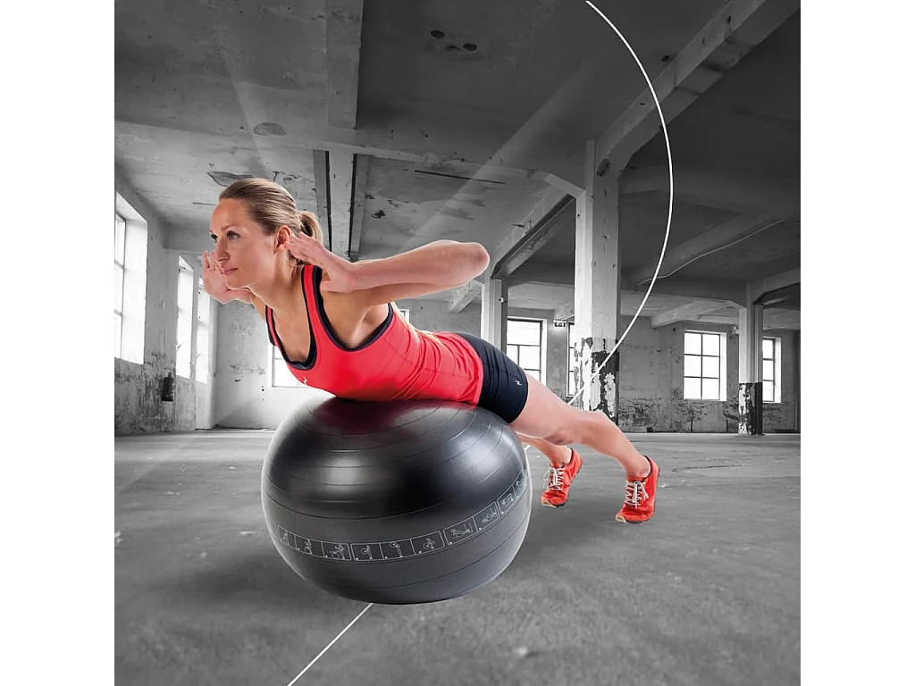 Pure2Improve Ballon d'exercice 75 cm Noir