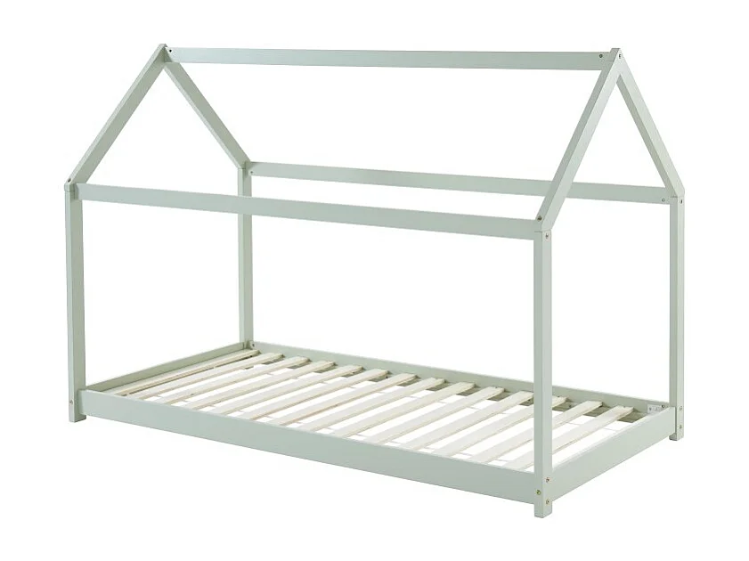 Lit enfant cabane TINY  pin vert  90x190 sommier inclus