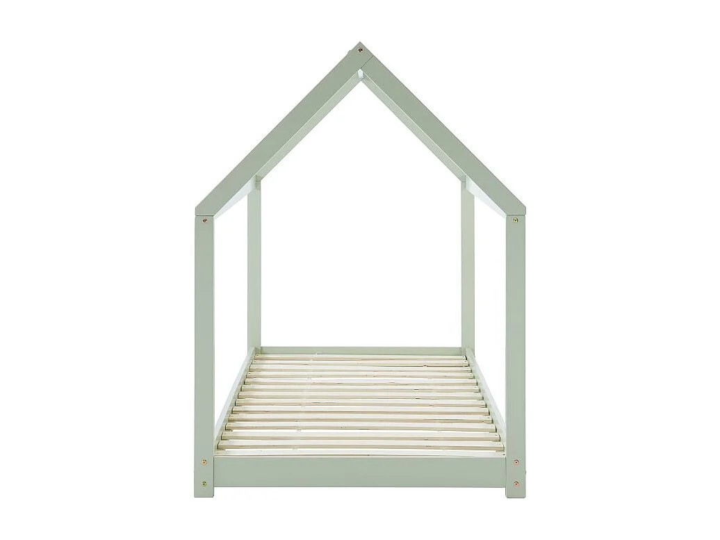 Lit enfant cabane TINY  pin vert  90x190 sommier inclus