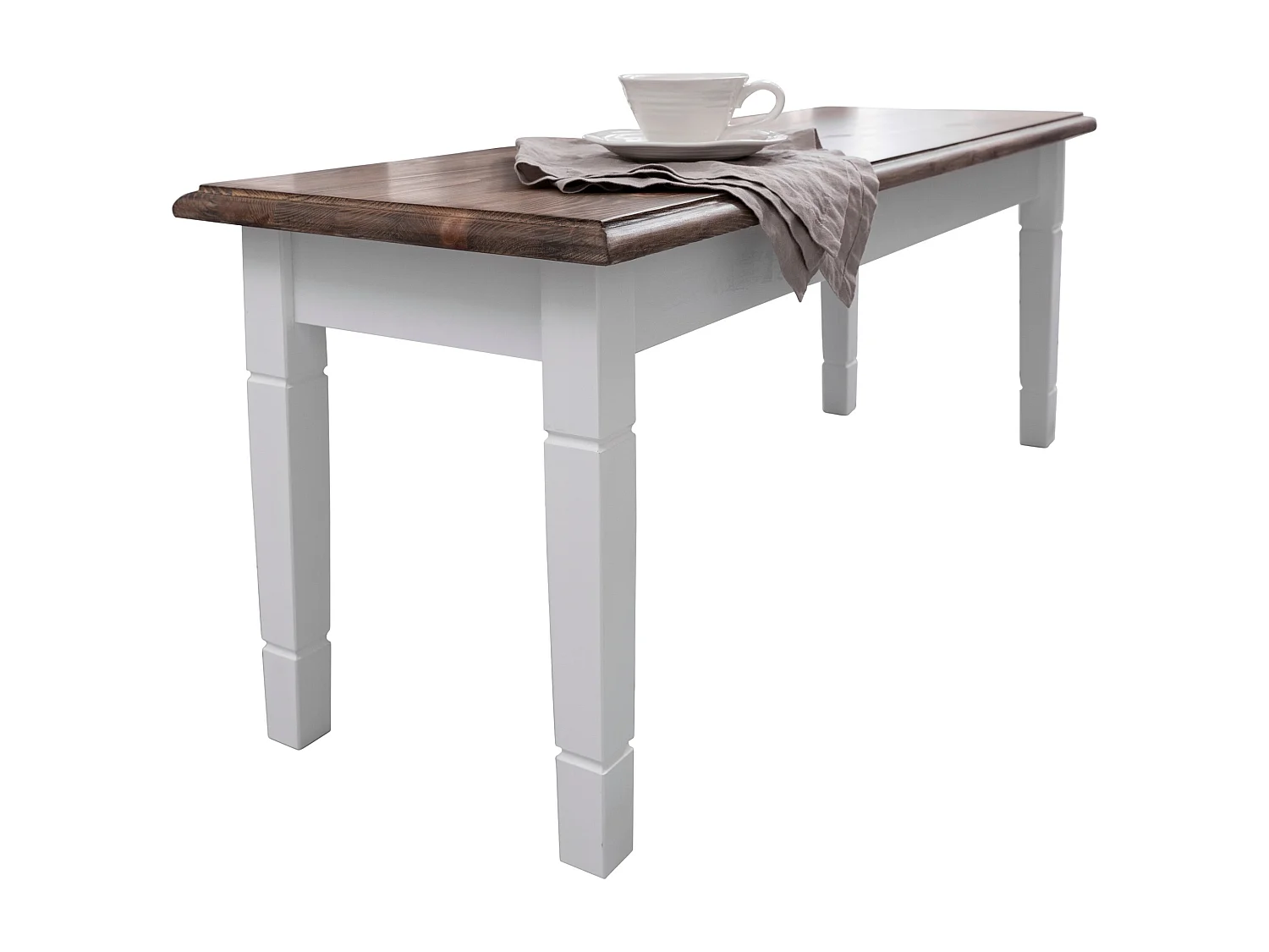 Noa & Nani Canterbury Bench Medium in White & Dark Pine