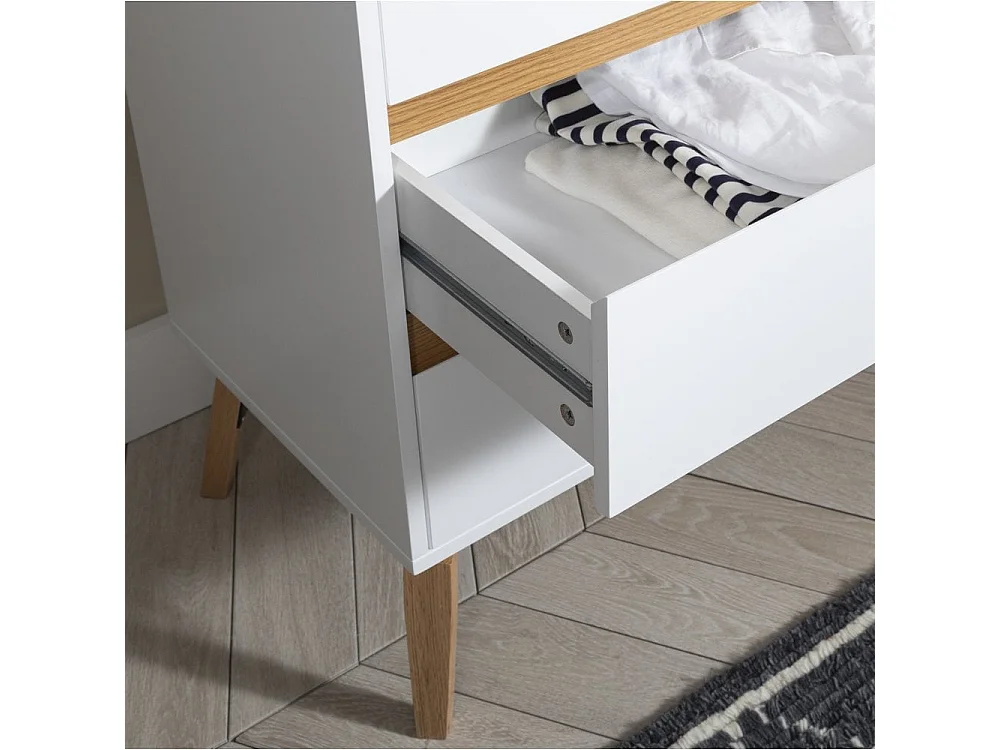 Noa & Nani Otto Chest of Drawers 3+2 Drawer in White