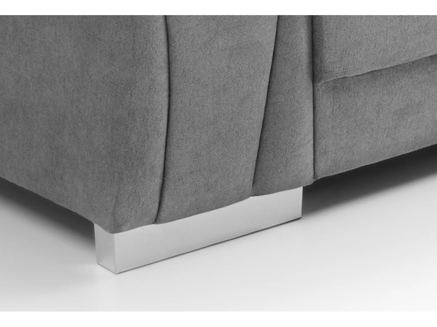 Verona Corner Sofa in Light Grey Linen Fabric