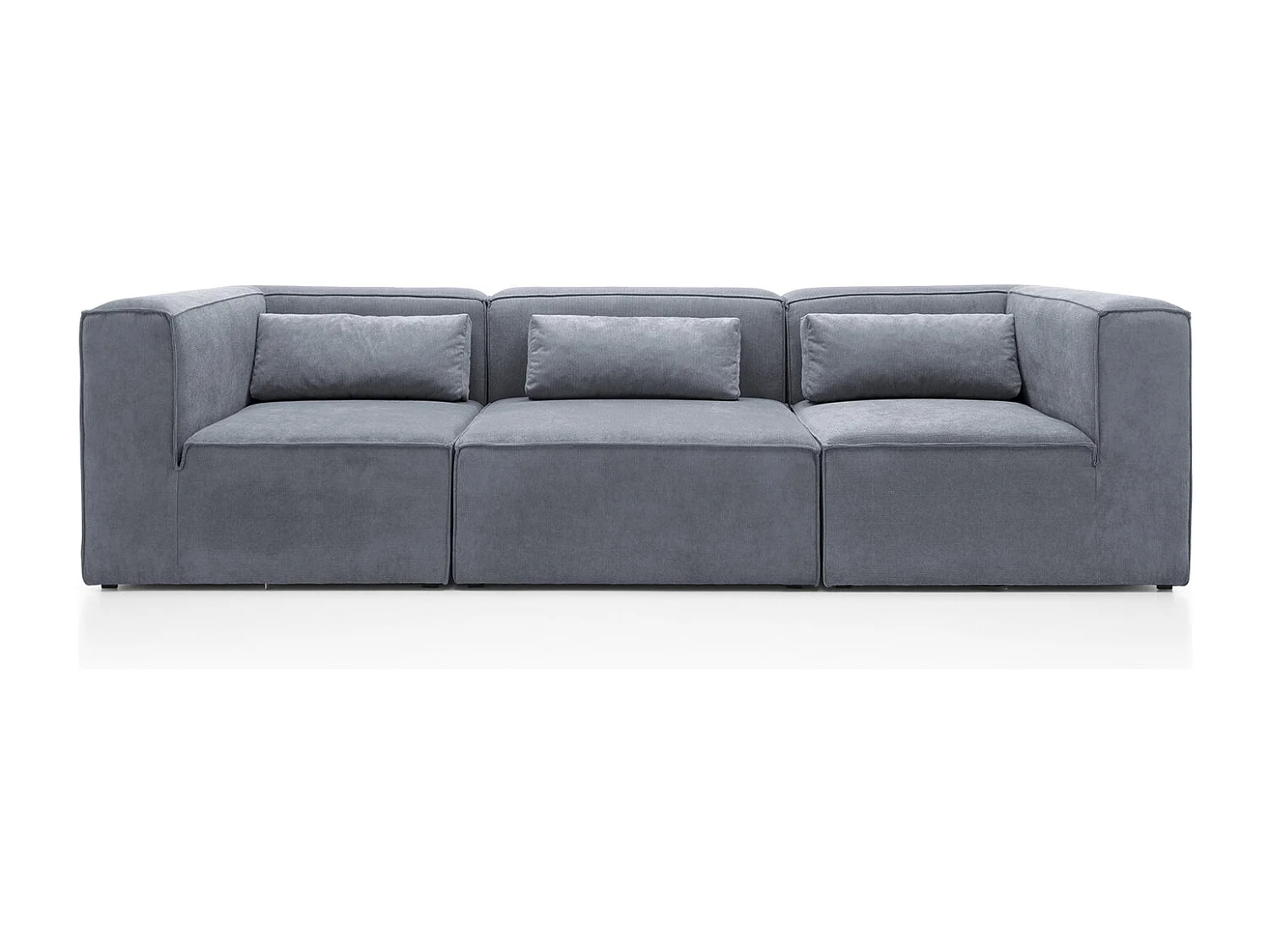 Doris Reversible 4 Seater Sofa in Dark Grey with High-Density Foam