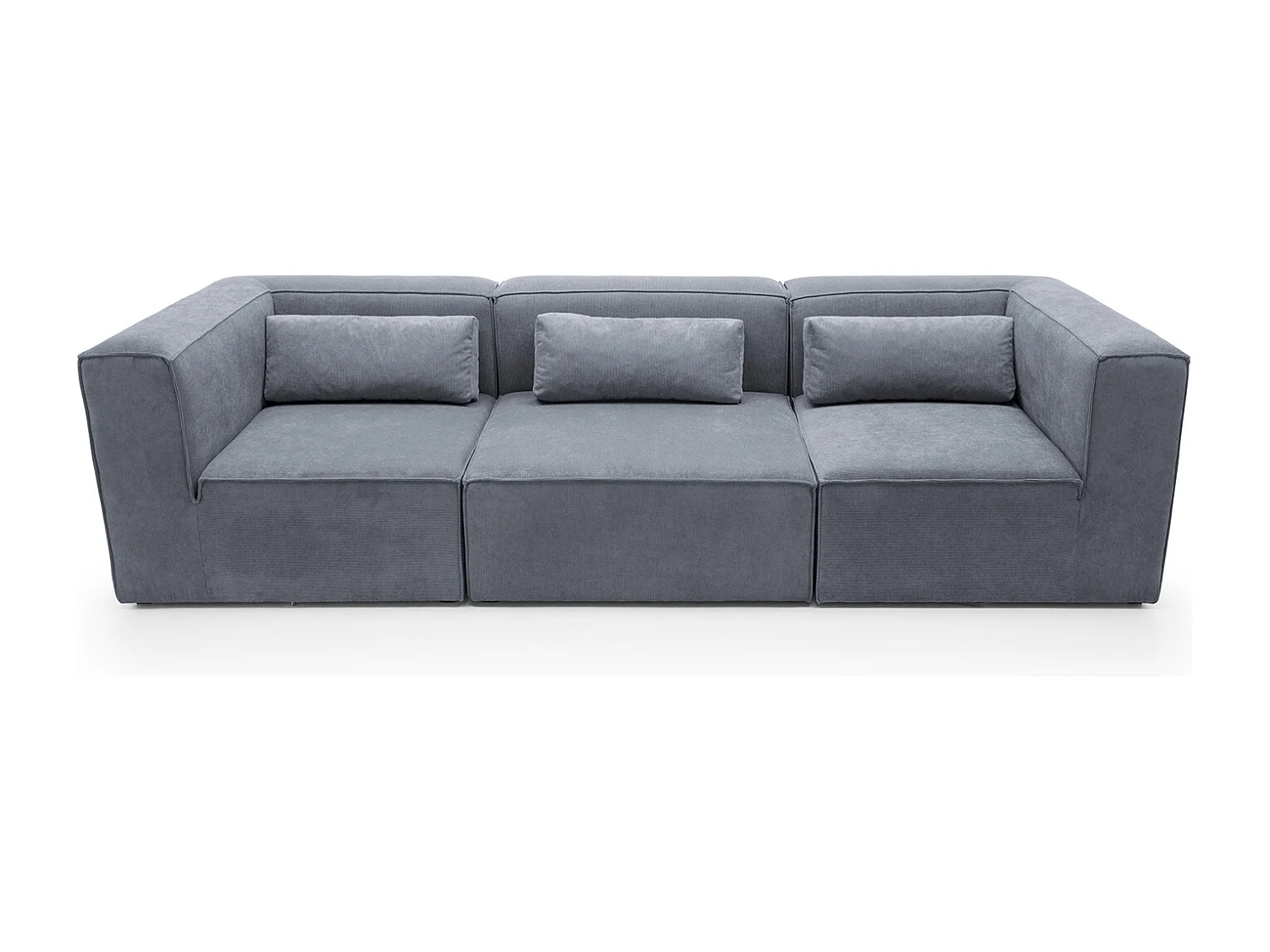 Doris Reversible 4 Seater Sofa in Dark Grey with High-Density Foam