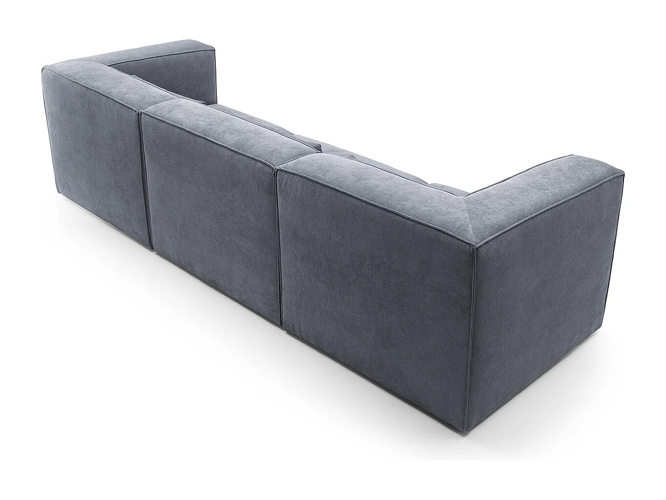 Doris Reversible 4 Seater Sofa in Dark Grey with High-Density Foam