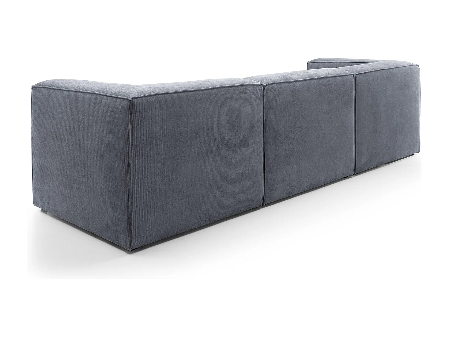 Doris Reversible 4 Seater Sofa in Dark Grey with High-Density Foam