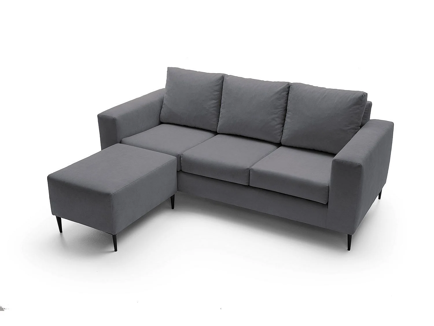 Capri Reversible Corner Sofa in Dark grey