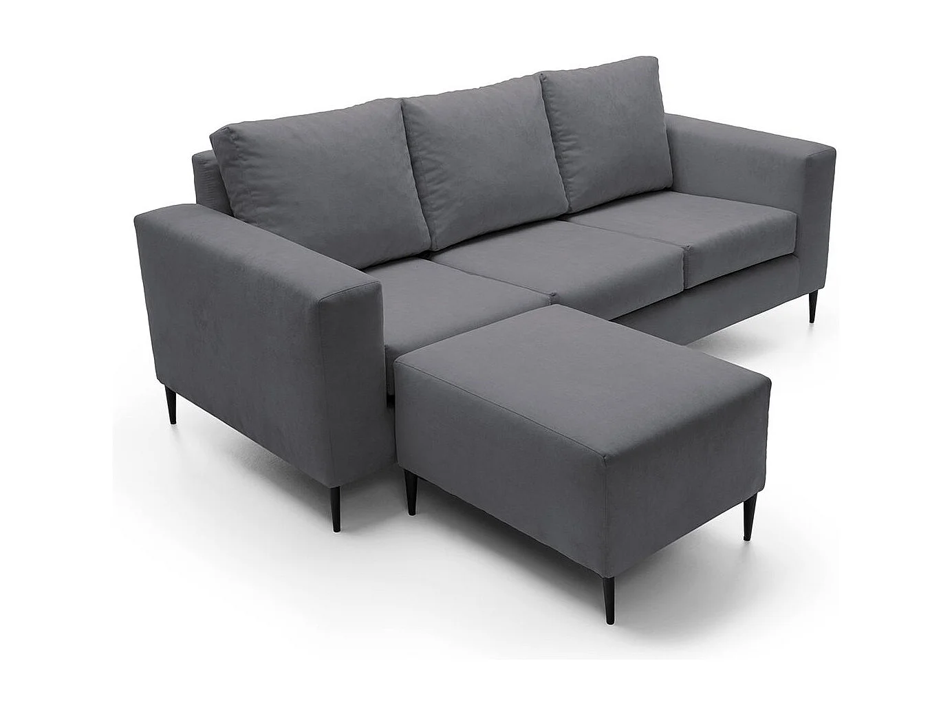 Capri Reversible Corner Sofa in Dark grey