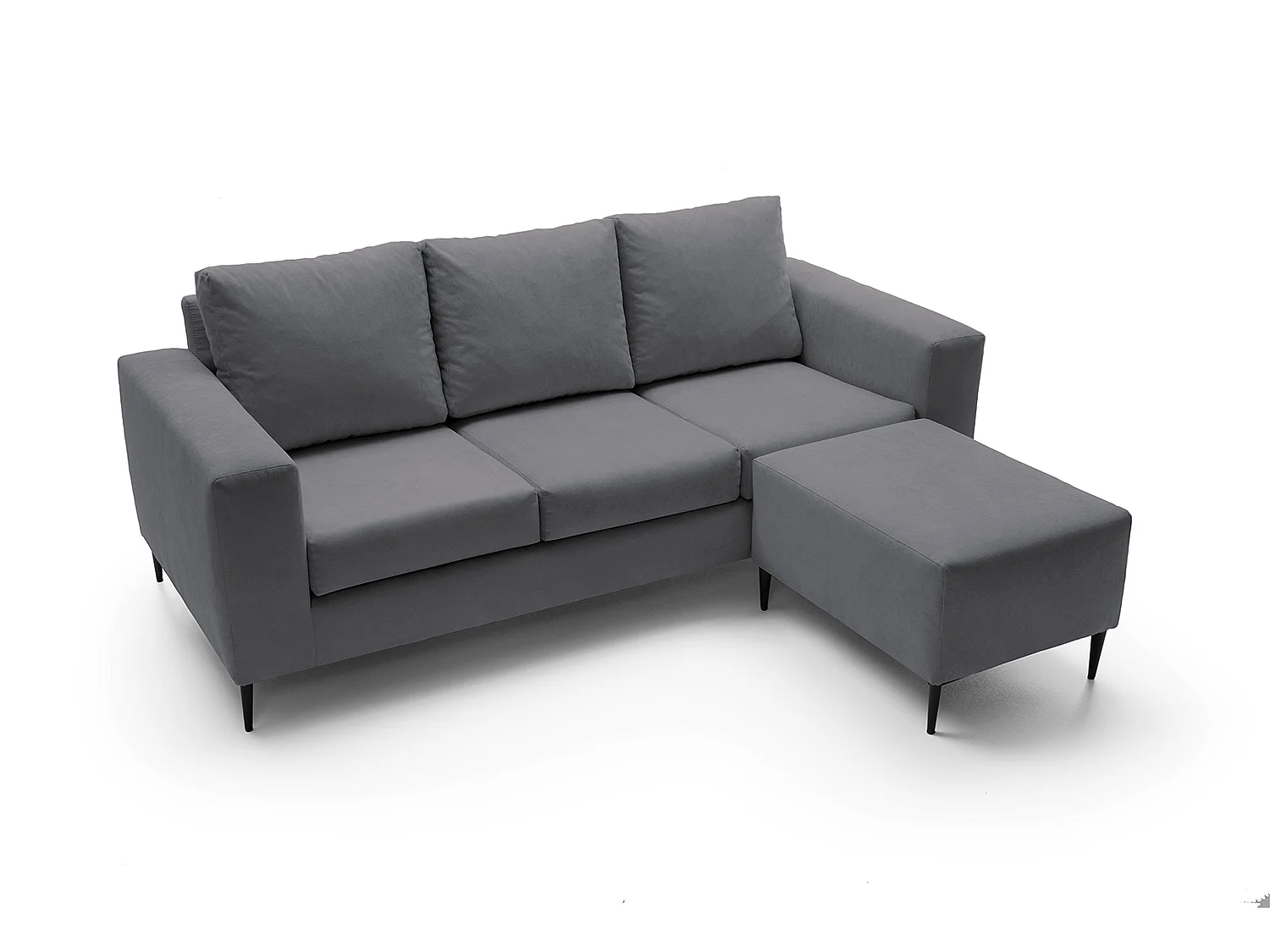 Capri Reversible Corner Sofa in Dark grey
