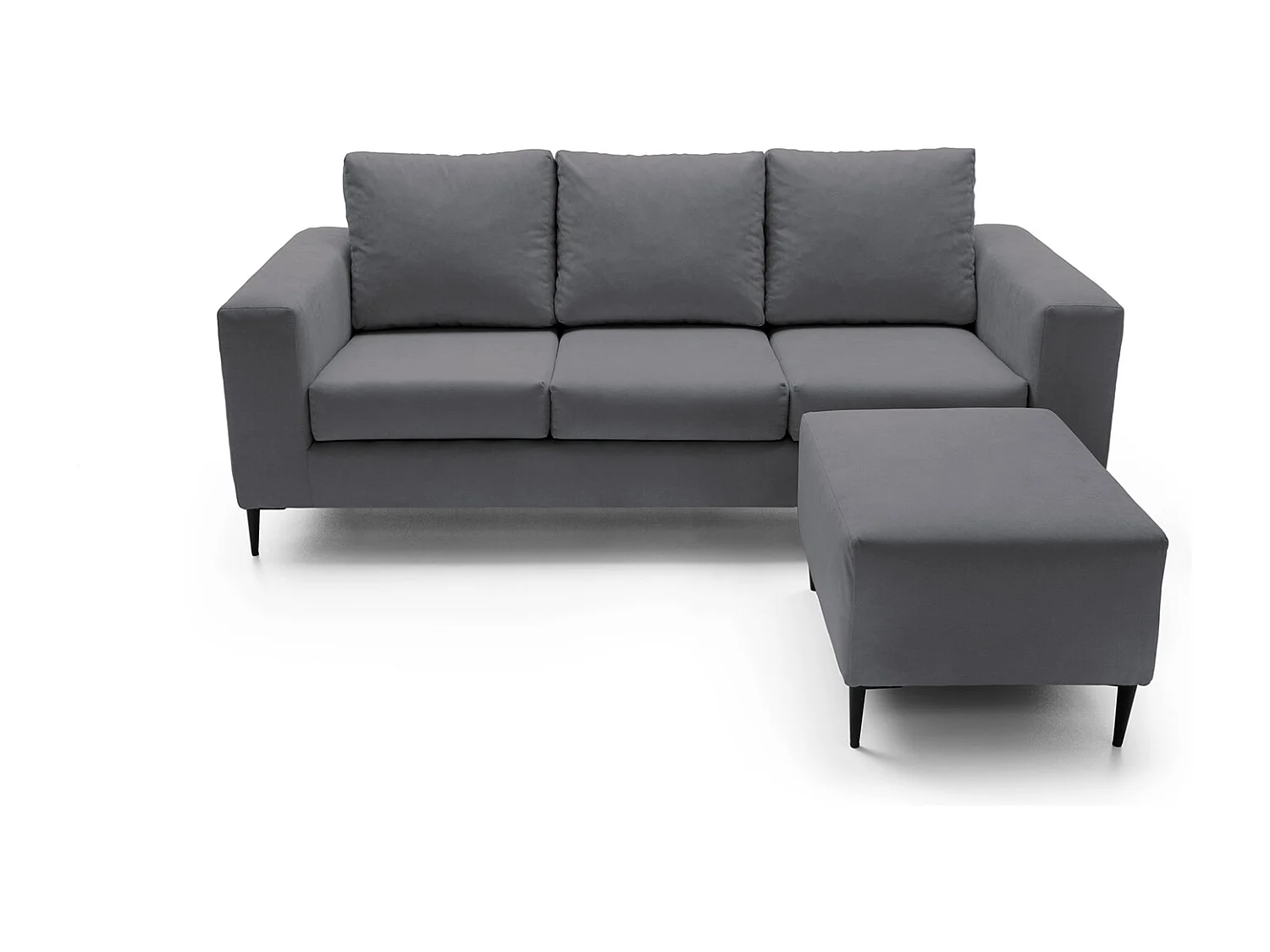 Capri Reversible Corner Sofa in Dark grey