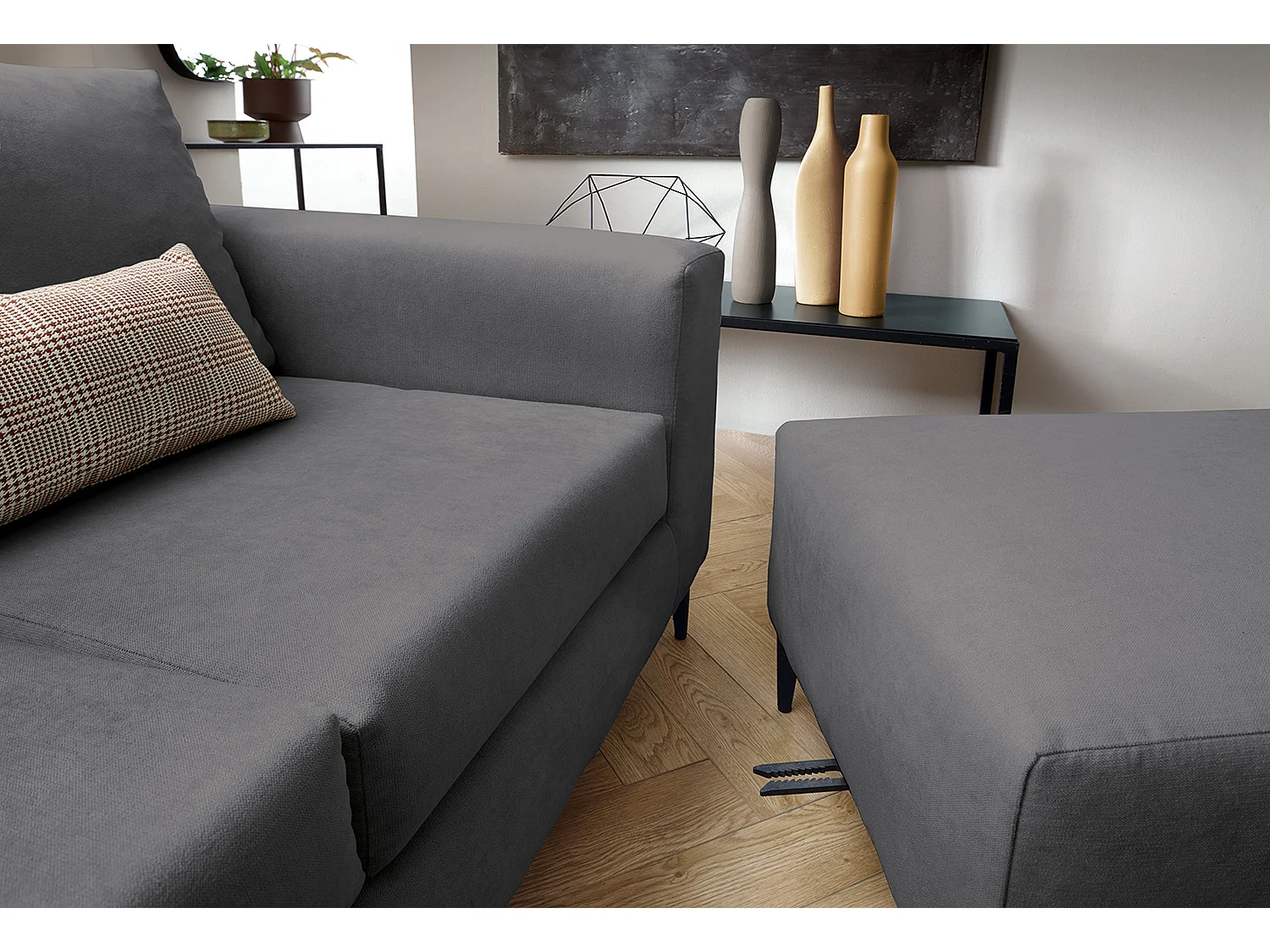 Capri Reversible Corner Sofa in Dark grey