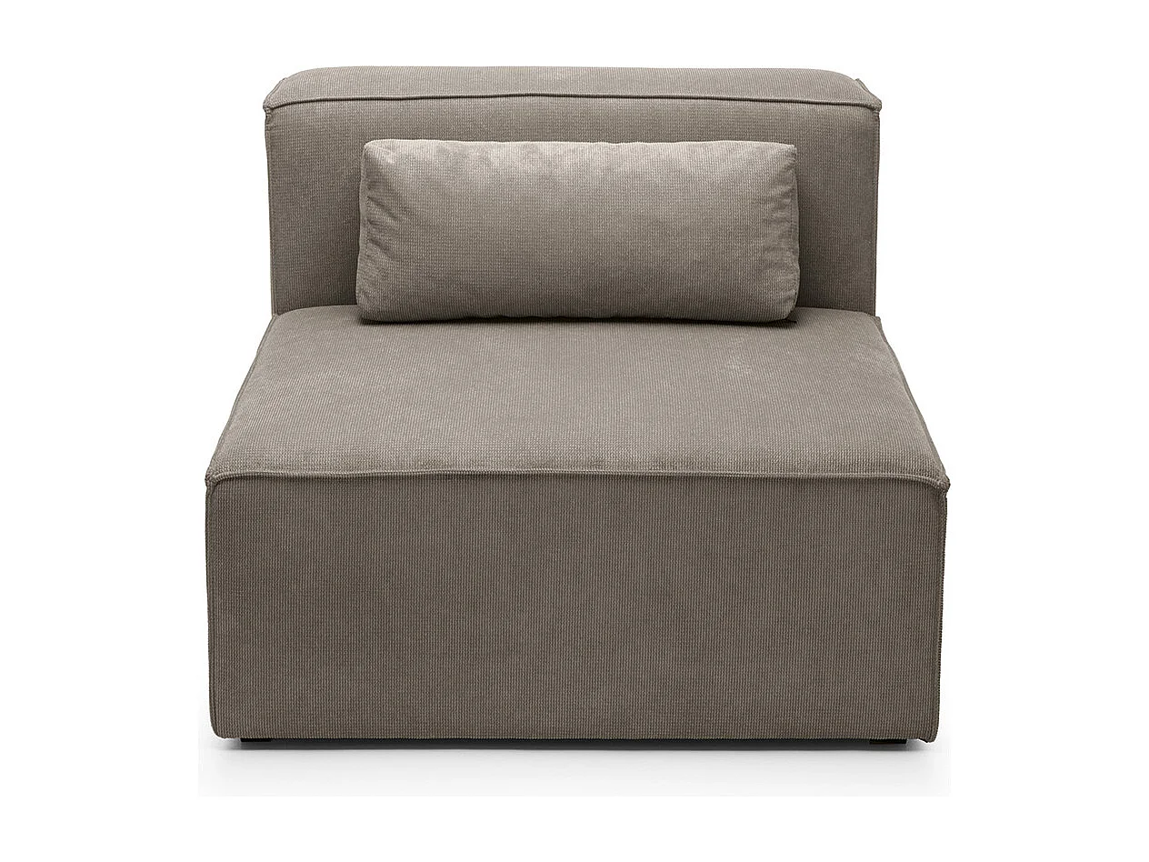 Doris Reversible Single Seat in Brown with High-Density Foam