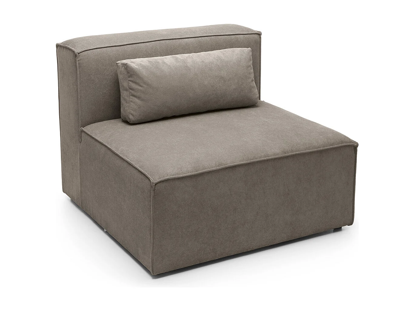 Doris Reversible Single Seat in Brown with High-Density Foam