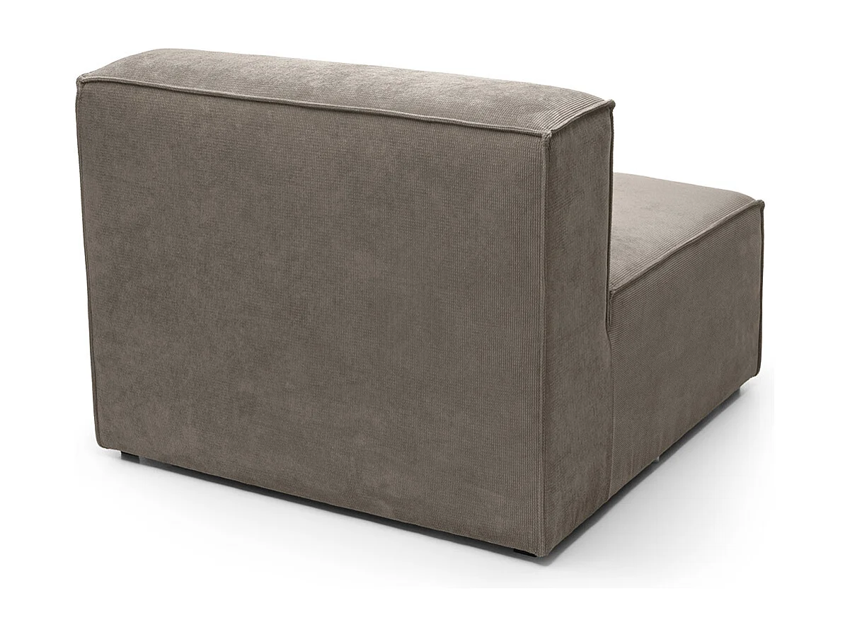 Doris Reversible Single Seat in Brown with High-Density Foam