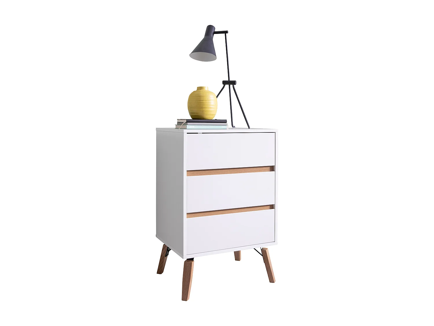 Noa & Nani Otto Chest of Drawers Tall 3 Drawer in White