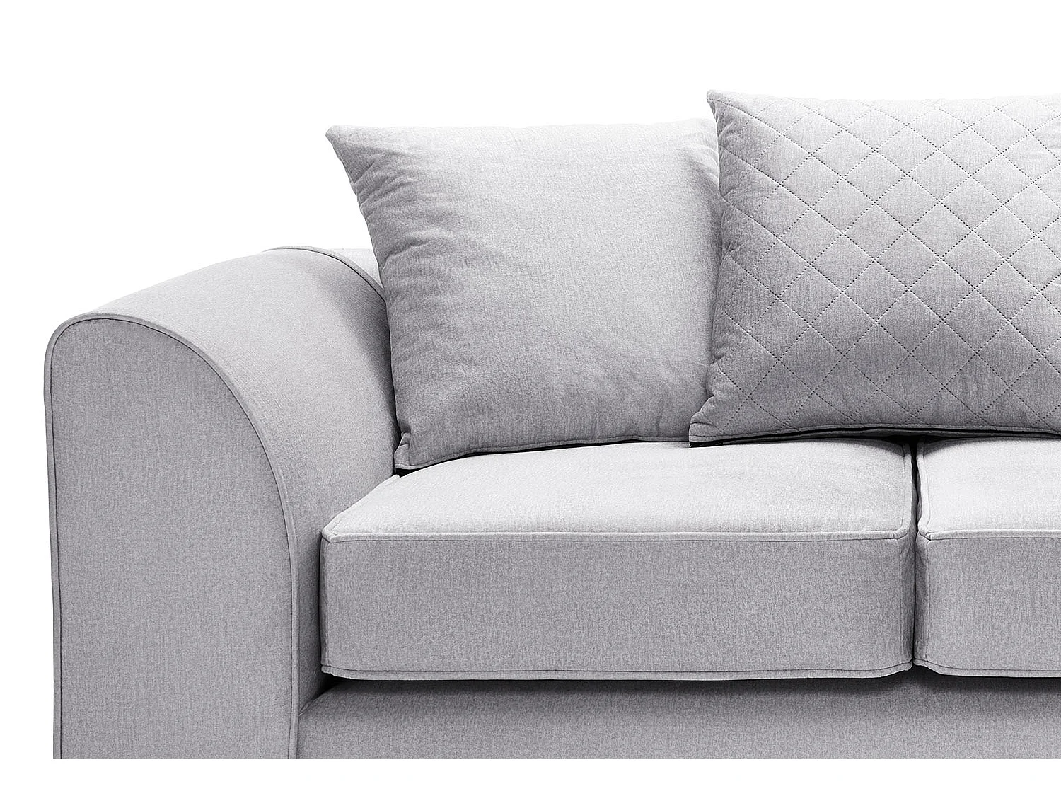 Chicago Velvet 2 Seater Sofa in Light Grey