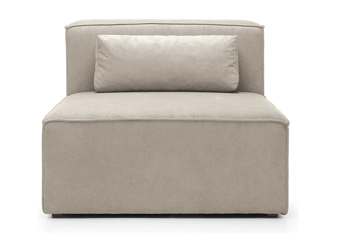 Doris Reversible Single Seat in Beige with High-Density Foam