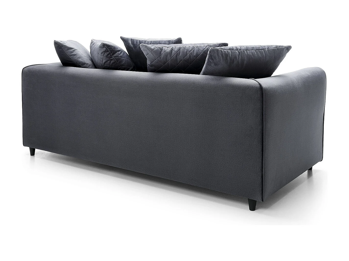 Chicago Velvet 3 Seater Sofa in Dark Grey