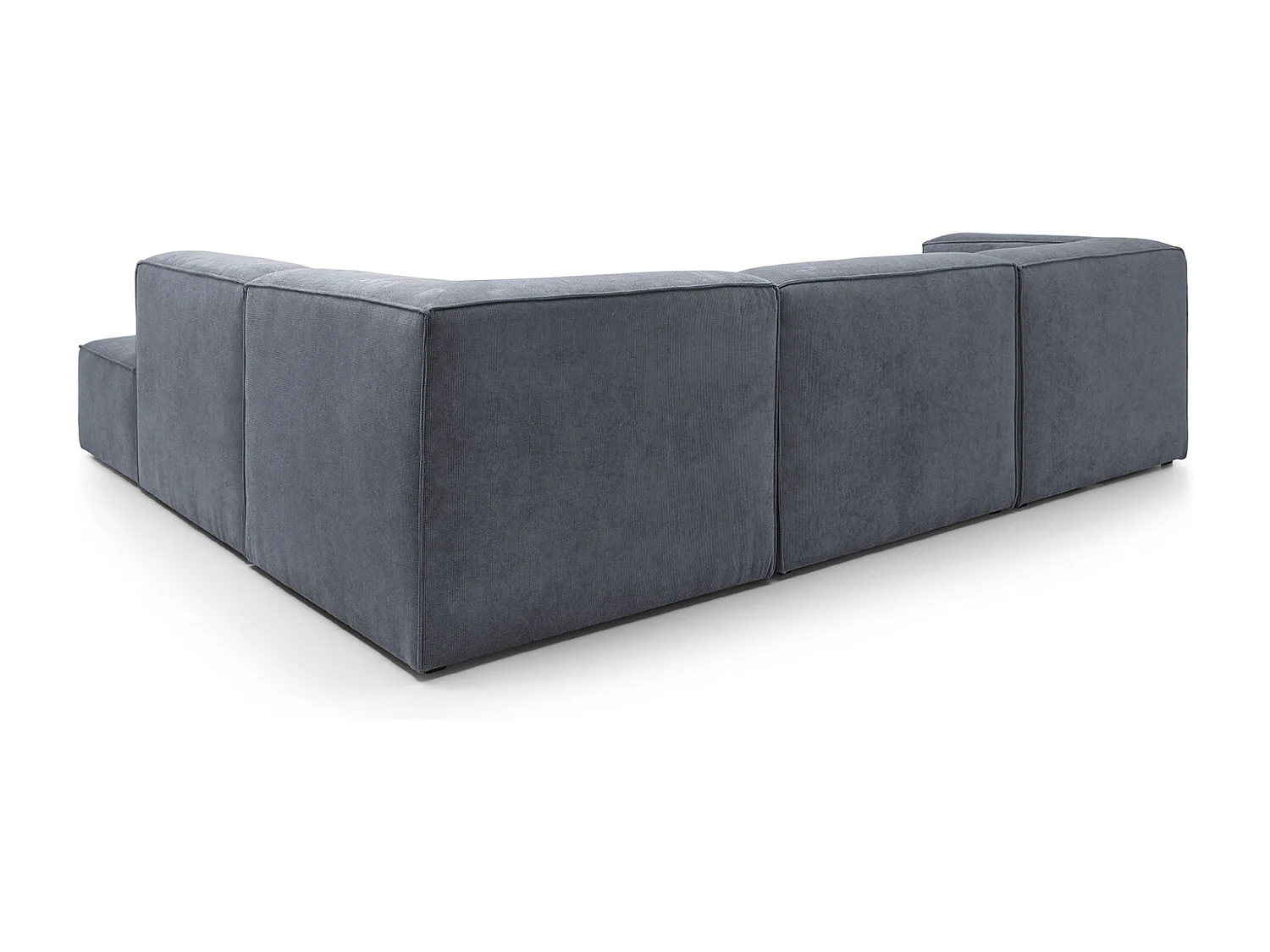 Doris Reversible Large Corner Sofa in Dark Grey with High-Density Foam