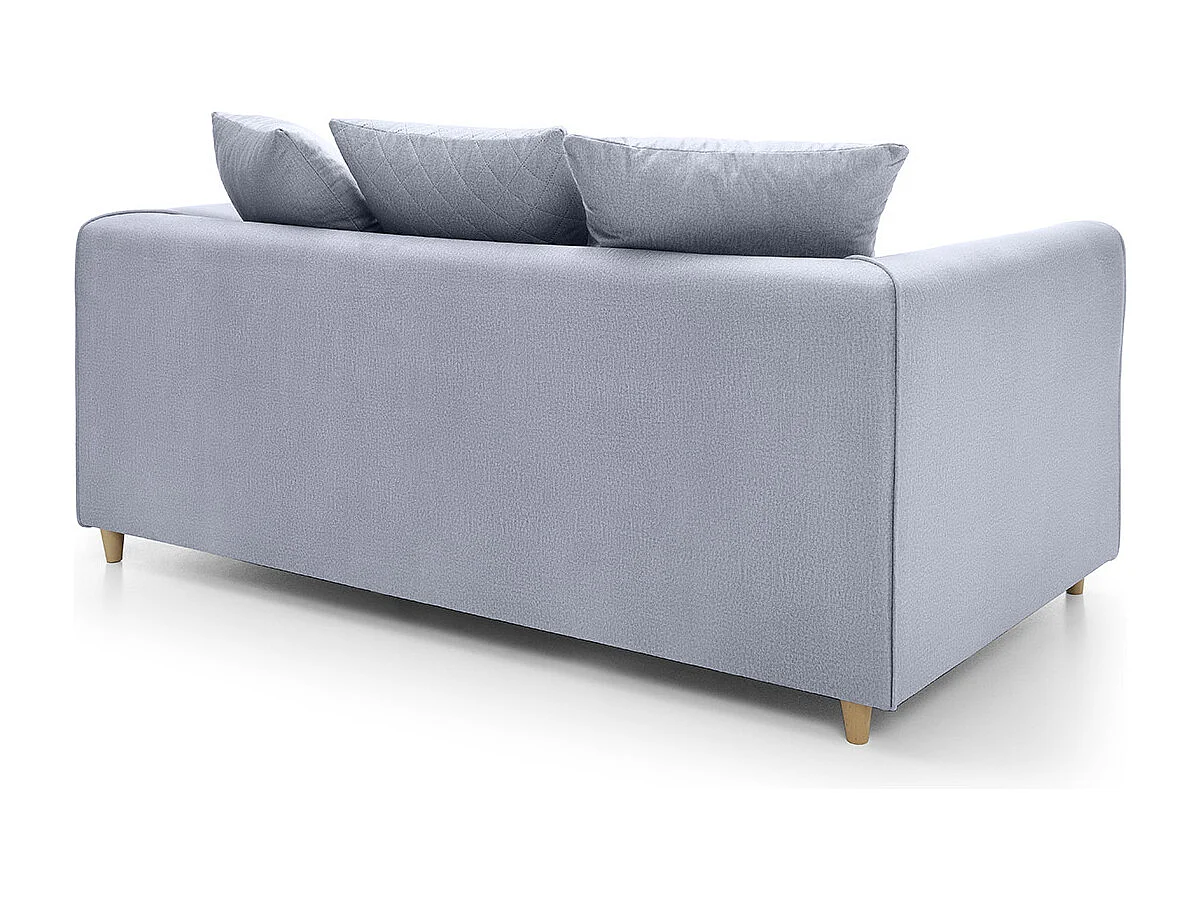 Chicago Velvet 2 Seater Sofa in Silver Blue