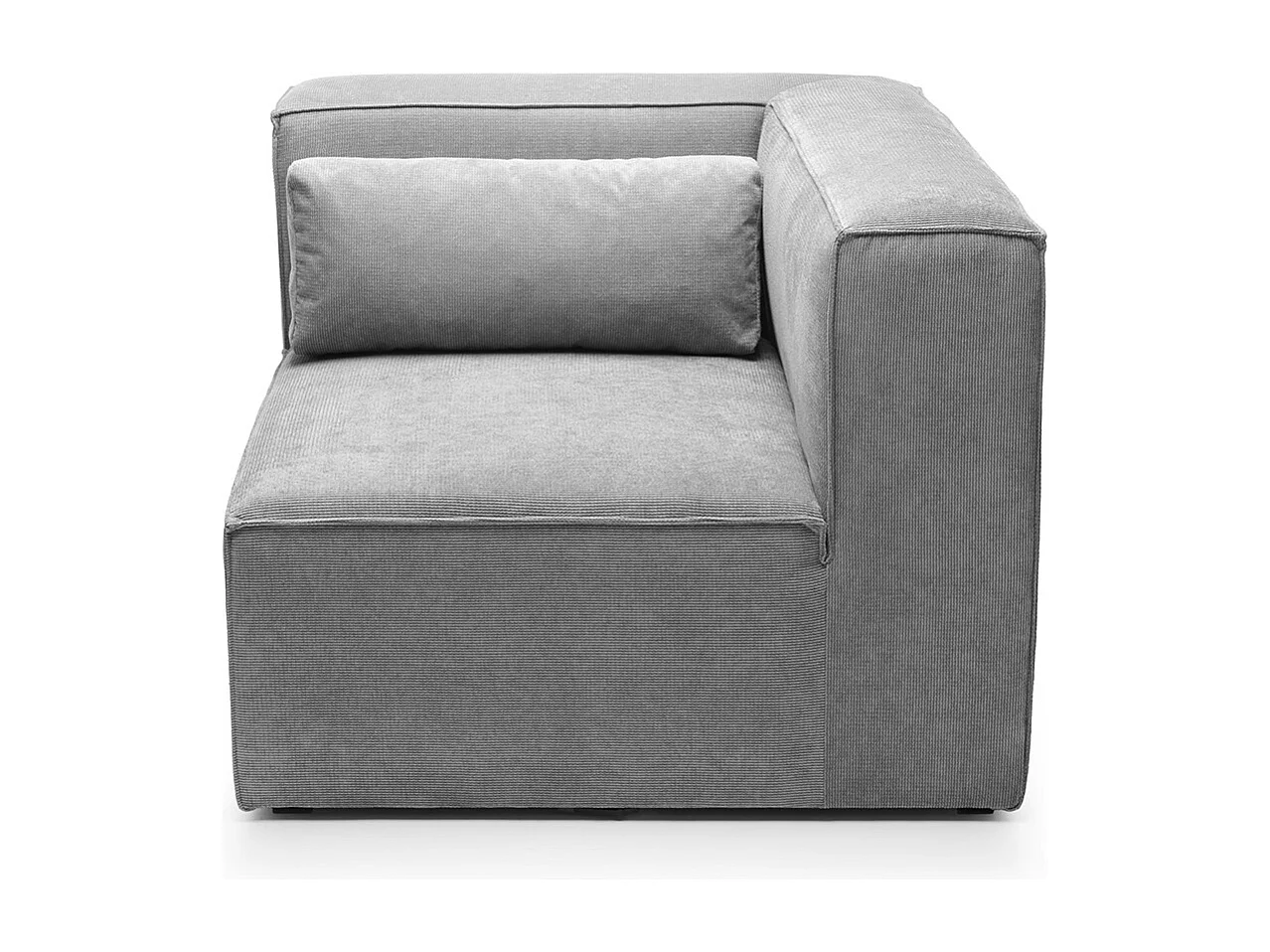 Doris Reversible Corner Unit in Light Grey with High-Density Foam