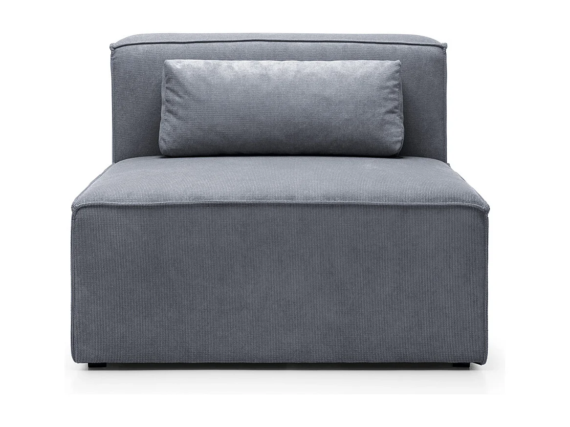 Doris Reversible Single Seat in Dark Grey with High-Density Foam