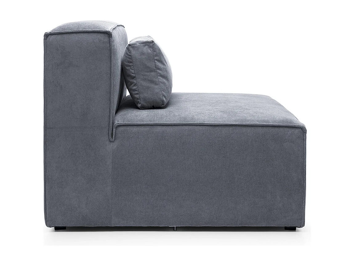 Doris Reversible Single Seat in Dark Grey with High-Density Foam